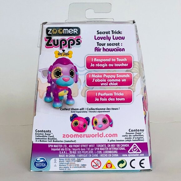 Zoomer Zupps Pups Poodle Sandy w/Lights, Sounds and Sensors New in Box Age 4+ - Picture 10 of 13